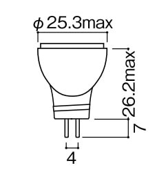 JR12V20WUV/SK2GU 岩崎電気 アイ ダイクロクールハロゲン 12V用(20W、GU4、10°)