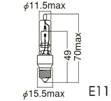JD110V130WN/P/M 岩崎電気 アイ クールハロゲン (JD) (130W、E11、JD-N/P/M)