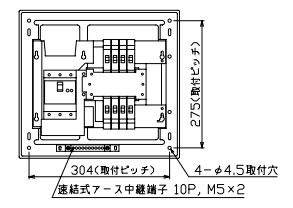 MAG3408 テンパール工業 住宅用分電盤(扉付、露出・半埋込形、8+0、40A 