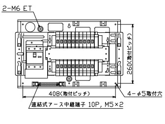 MAG37202F テンパール工業 住宅用分電盤(扉付、埋込形、20+2、75A) 即