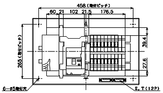 パナソニック Panasonic 住宅用分電盤 BQR35164 未使用品 Panasonic＞住宅分電盤・コスモパネル コンパクト21（型番：BQR35164