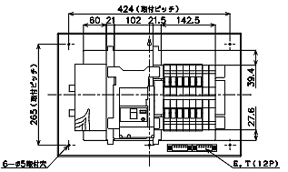 BQR36124 パナソニック 住宅分電盤 コスモパネルコンパクト21(12+4 60A 