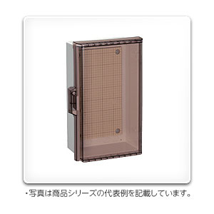 P10-12CA 日東工業 プラボックス(透明扉、ABS樹脂製、ホワイトグレー色
