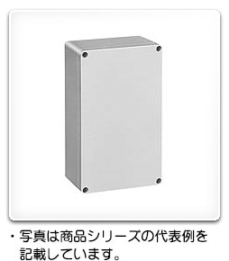 PBE9-0816G 日東工業 ポリカボックス[鉄製基板付]・着色カバー付(80 