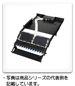 RD98-2SC48MN 日東工業 スライド式スプライスユニット(ラックマウント型) マネージメントトレー付(単心仕様・48心)
