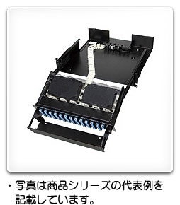 RD98-2SC100-4TN 日東工業 スライド式スプライスユニット(ラックマウント型) マネージメントトレーなし(4心テープ仕様・100心)