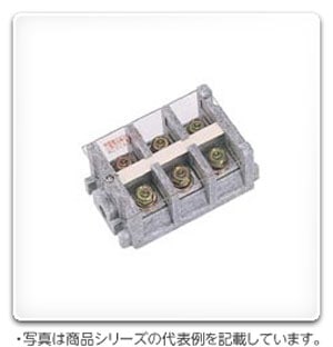 TBP-203 日東工業 固定式電力用端子台(連結タイプ、ポリエステル樹脂製、極数3P、240A)