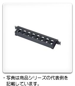 RD871-1EK 日東工業 ダクト付パネル[EIA規格]・ブラック塗装(482.5×44×85)