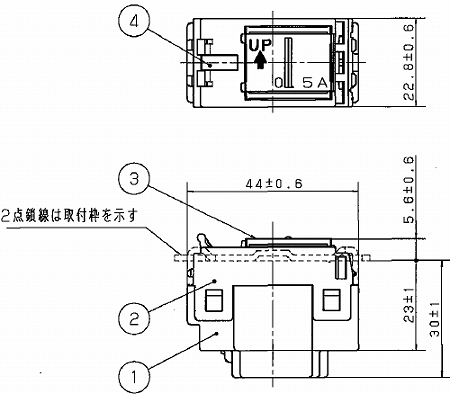 WT52422 パナソニック 埋込パイロットスイッチC(3路) AC0.5A 300V 即配