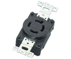 4240-L16 アメリカン電機 埋込コンセント 引掛形(20A、接地形3P、480V