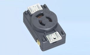 7110GNZ-P アメリカン電機 パネル用コンセント 引掛形(15A、接地形2P