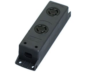 4323NT アメリカン電機 ダブルタップ 引掛形×2（30A、接地形3P、250V