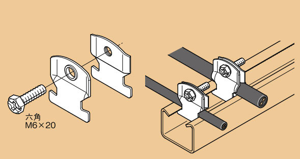 DC8 ネグロス ワールドダクター ダクタークリップ ケーブル支持金具