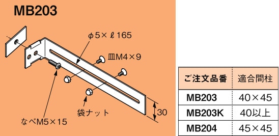 MB203 ネグロス ネグロック スイッチボックス用支持金具(20個入) 即配