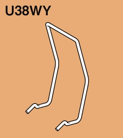 U38WY ネグロス 軽みぞ形鋼・ダクターチャンネル交差金具