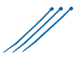 MCT-250BE マーベル ケーブルタイ カラータイプ[ブルー](幅3.6mm、最大結束径φ74mm、100本入)