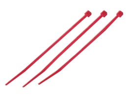 MCT-250RD マーベル ケーブルタイ カラータイプ[レッド](幅3.6mm、最大結束径φ74mm、100本入)
