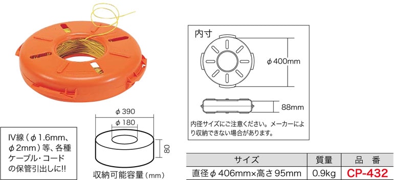 CP-432 ジェフコム ケーブルパック 即配・速配ならプロ向け電材・照明