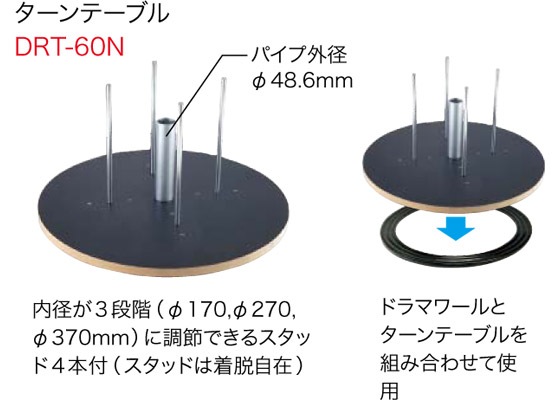 DRT-60N ジェフコム ターンテーブル(DR-450N専用) 即配・速配ならプロ