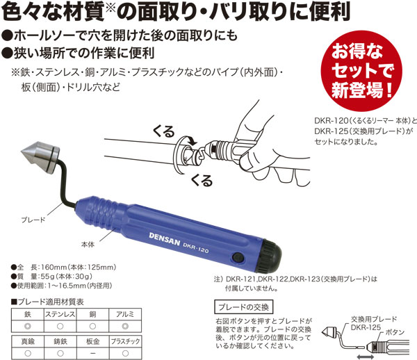 DKR-130 ジェフコム くるくるリーマー 即配・速配ならプロ向け電材