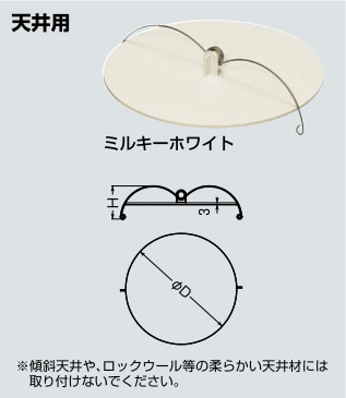 DLBP-150M 未来工業 ブランクプレート(φ50～φ150、ミルキーホワイト)