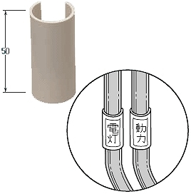 GKF-0S 未来工業 表示プレート[φ21～φ27](10個入)