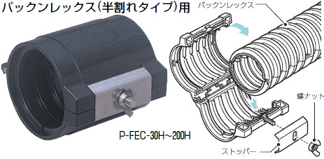 P-FEC-200H 未来工業 カップリング(パックンレックス(半割れタイプ)用)