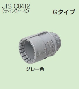 MFSK-54GH 未来工業 コネクタ(PF管54用)Gタイプ グレー色 即配・速配