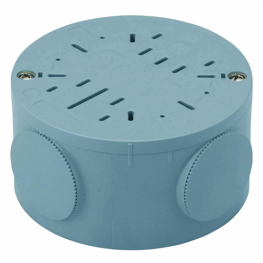 PVM-0YT 未来工業 露出用丸形ボックス(ブランクタイプ)(グレー