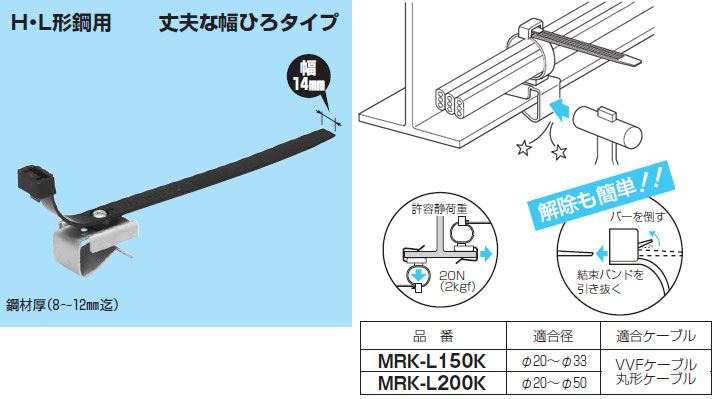 MRK-L150K 未来工業 ミラクリップ(H・L型鋼用)(10個入) 即配・速配なら