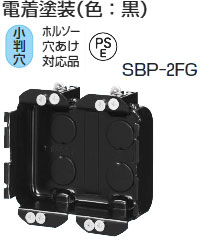SBP-2FG 未来工業 小判穴ホルソー用パネルボックス(鉄製) 即配・速配