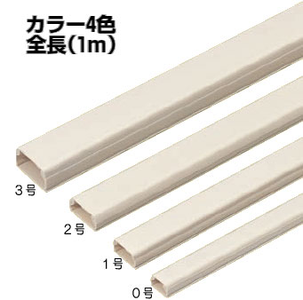EML-1MT 未来工業 Eモール(テープ付)1号(ミルキーホワイト)(10個入) 即