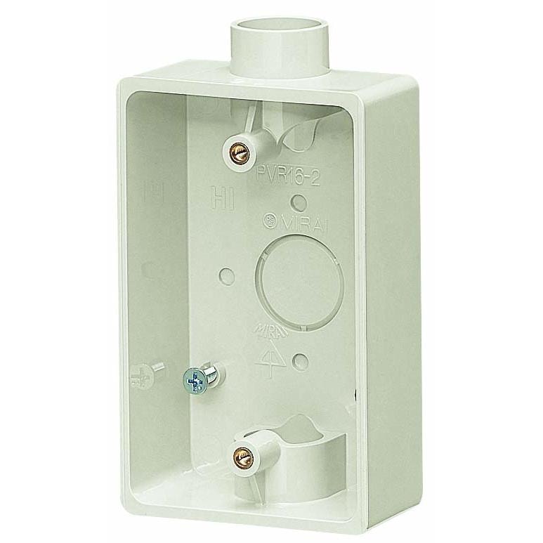 PVR16-2M 未来工業 露出スイッチボックス(ミルキーホワイト) 即配