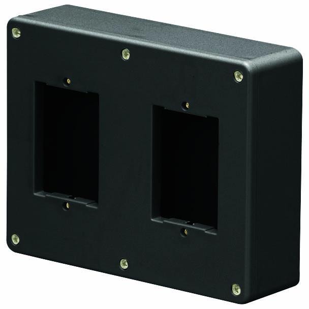 PVR-EV2A1K 未来工業 露出スイッチボックス(カバー付、ブラック) 即配