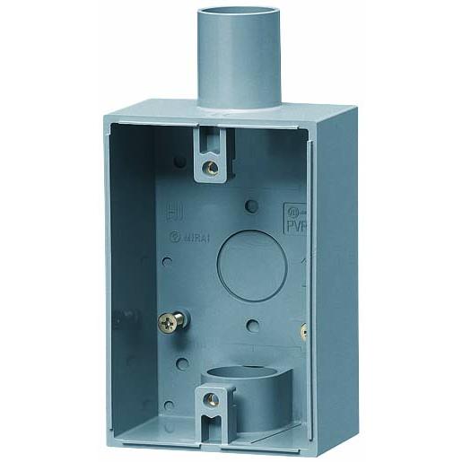 ☆E　即購入OK！│モイスチャライザー２＆ ナリッシュメント２ PVR22-BC2 未来工業 露出スイッチボックス[防水コンセント用](グレー