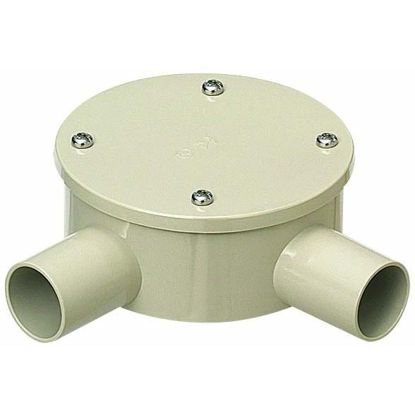 PVM16-2LKPJ 未来工業 露出用丸形ボックス(カブセ蓋・防水タイプ