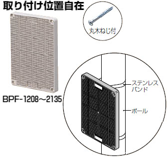 BPF-2014J 未来工業 取付自在板(ベージュ)