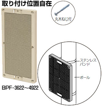 BPF-3622J 未来工業 取付自在板(ベージュ) 即配・速配ならプロ向け電材