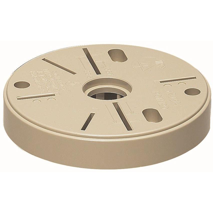 POW-150J 未来工業 ポリ台(丸型)(ベージュ)