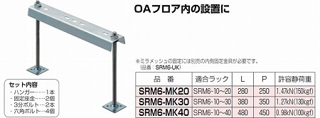 SRM6-MK40 未来工業 ミラメッシュ用架台
