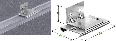KCK-2A 未来工業 アルミレール(ミニ)用 横付け吊り金具