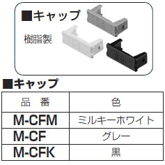 M-CFK 未来工業 ミラックハンガー(薄型)キャップ(黒)20個入