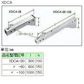 XDCA-60 イワブチ 専用柱槍出金具用アーム 芯付用 即配・速配
