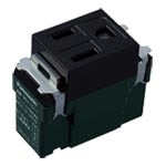 WN11511B パナソニック フルカラー 埋込扉付接地コンセント 送り端子付 ブラック