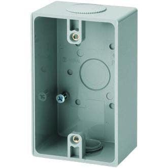 PVR-BKY 未来工業 露出スイッチボックス ブランクタイプ 1ヶ用 グレー