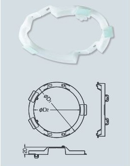 DLA-100 未来工業 ダウンライト台座 10個入 即配・速配ならプロ向け