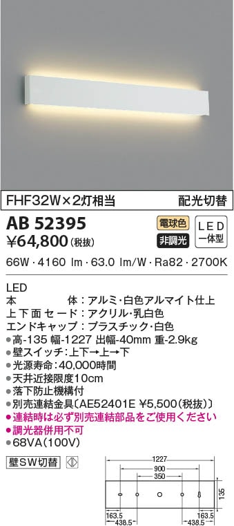 棚下灯　コイズミ　AB52431 Koizumi コイズミ照明 キッチンライトAB52431 | 商品紹介 | 照明器具の