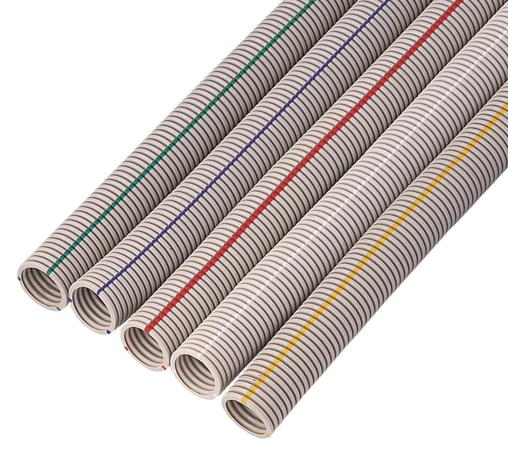 MFS-28HB 未来工業 ミラフレキSS 内径φ28 長さ30m グレー色 青色ライン入