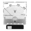 YR-10UNAV B 0-300V DRCT 三菱電機 交流電圧計 切換スイッチ付計器 階級2.5 最大目盛300V