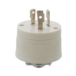 WF6330W パナソニック 接地2P30A引掛キャップ（圧着端子付）